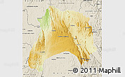 Physical Map of Ihosy, shaded relief outside