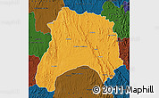 Political Map of Ihosy, darken