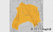 Political Map of Ihosy, lighten, desaturated