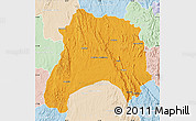 Political Map of Ihosy, lighten