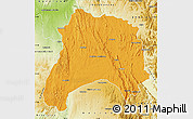 Political Map of Ihosy, physical outside
