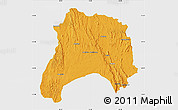 Political Map of Ihosy, single color outside