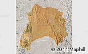 Satellite Map of Ihosy, lighten, semi-desaturated