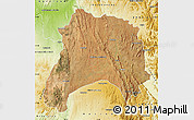 Satellite Map of Ihosy, physical outside