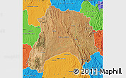 Satellite Map of Ihosy, political outside