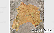 Satellite Map of Ihosy, semi-desaturated