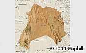 Satellite Map of Ihosy, shaded relief outside