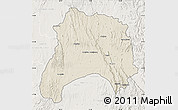 Shaded Relief Map of Ihosy, lighten