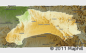 Physical Panoramic Map of Ihosy, darken