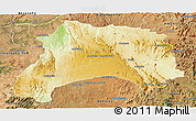 Physical Panoramic Map of Ihosy, satellite outside