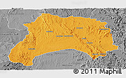 Political Panoramic Map of Ihosy, desaturated
