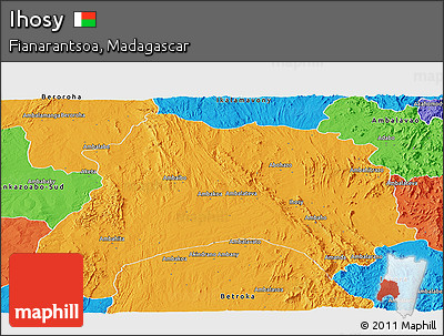 Political Panoramic Map of Ihosy
