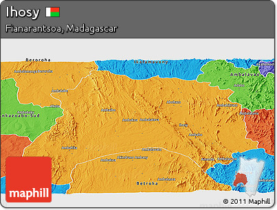 Political Panoramic Map of Ihosy