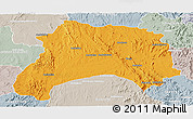 Political Panoramic Map of Ihosy, lighten, semi-desaturated