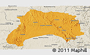 Political Panoramic Map of Ihosy, shaded relief outside