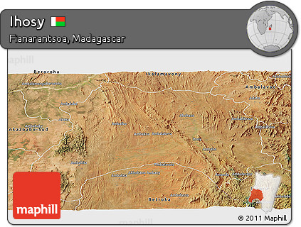 Satellite Panoramic Map of Ihosy