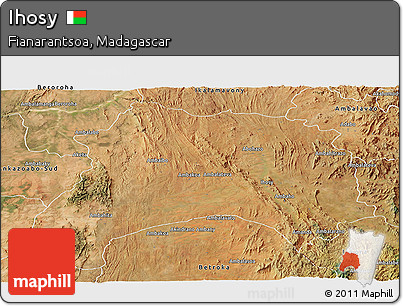 Satellite Panoramic Map of Ihosy