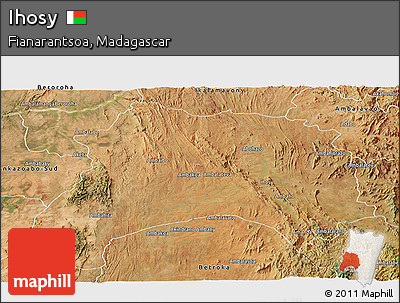 Satellite Panoramic Map of Ihosy