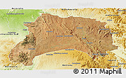 Satellite Panoramic Map of Ihosy, physical outside