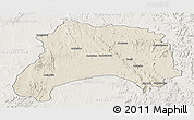 Shaded Relief Panoramic Map of Ihosy, lighten