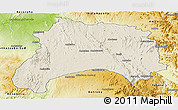 Shaded Relief Panoramic Map of Ihosy, physical outside