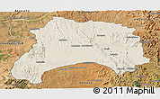 Shaded Relief Panoramic Map of Ihosy, satellite outside