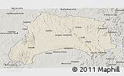 Shaded Relief Panoramic Map of Ihosy, semi-desaturated