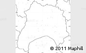 Blank Simple Map of Ihosy, no labels