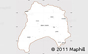 Classic Style Simple Map of Ihosy, cropped outside