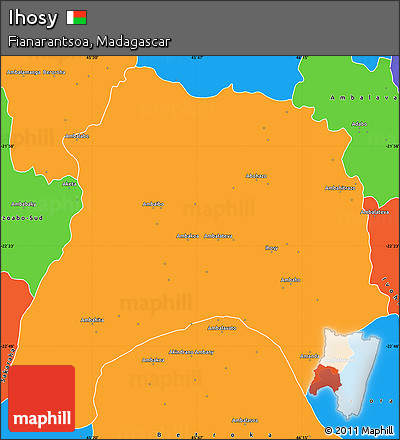 Political Simple Map of Ihosy