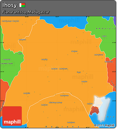 Political Simple Map of Ihosy