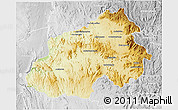 Physical 3D Map of Ikalamavony, lighten, desaturated