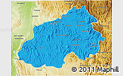 Political 3D Map of Ikalamavony, physical outside