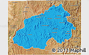 Political 3D Map of Ikalamavony, satellite outside