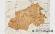 Satellite 3D Map of Ikalamavony, shaded relief outside