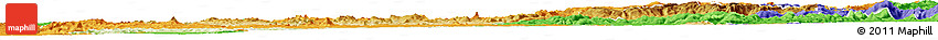 Physical Horizon Map of Ikalamavony, political outside Physical Horizon Map of Ikalamavony, political outside