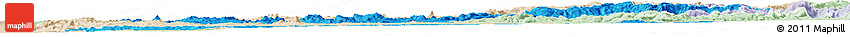 Political Horizon Map of Ikalamavony, lighten