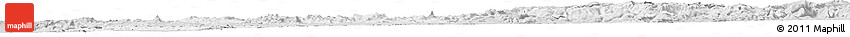 Silver Style Horizon Map of Ikalamavony