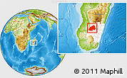 Physical Location Map of Ikalamavony, highlighted parent region
