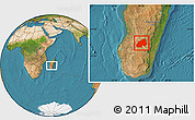 Satellite Location Map of Ikalamavony