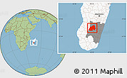Savanna Style Location Map of Ikalamavony, highlighted country, highlighted parent region