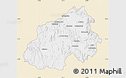 Classic Style Map of Ikalamavony, single color outside