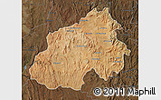 Satellite Map of Ikalamavony, darken