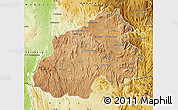Satellite Map of Ikalamavony, physical outside
