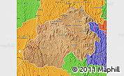 Satellite Map of Ikalamavony, political outside