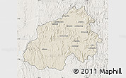 Shaded Relief Map of Ikalamavony, lighten
