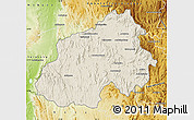 Shaded Relief Map of Ikalamavony, physical outside