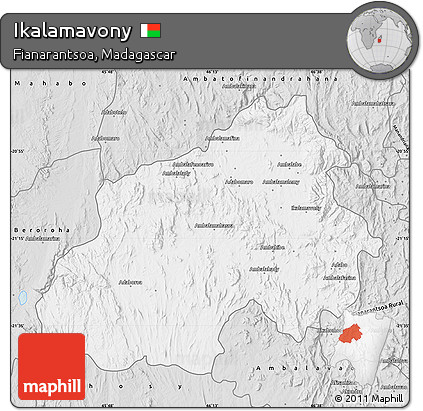 Silver Style Map of Ikalamavony
