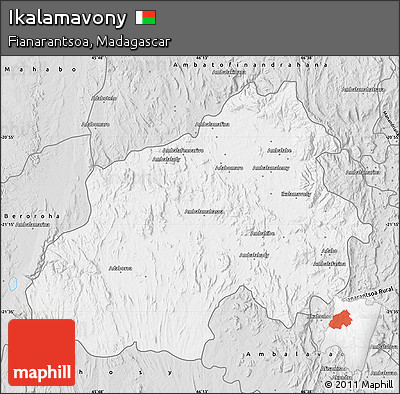 Silver Style Map of Ikalamavony
