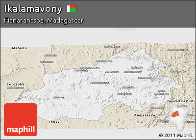 Classic Style Panoramic Map of Ikalamavony